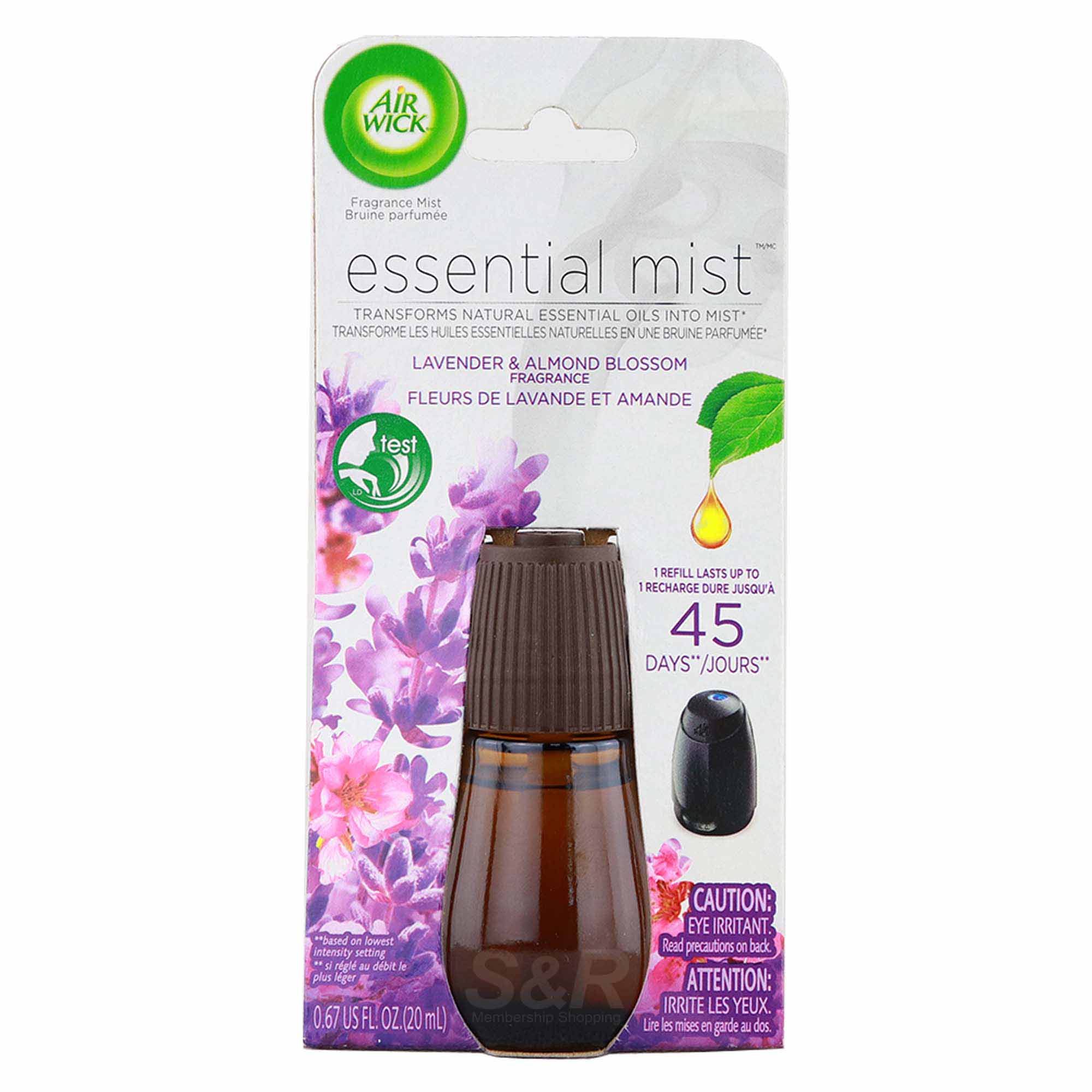 Air Wick Essential Mist Lavender and Almond Blossom Air Diffuser Refill 20mL